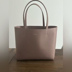 Love & Lore  Elegant Taupe Tote Bag 
New!